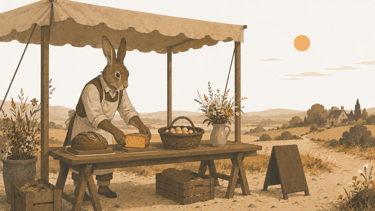 Mr. Marlow Tatterfield, opening his stall